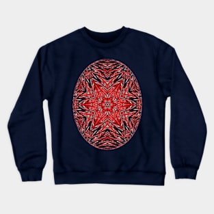 Red Star In Ellipse Symbol Crewneck Sweatshirt